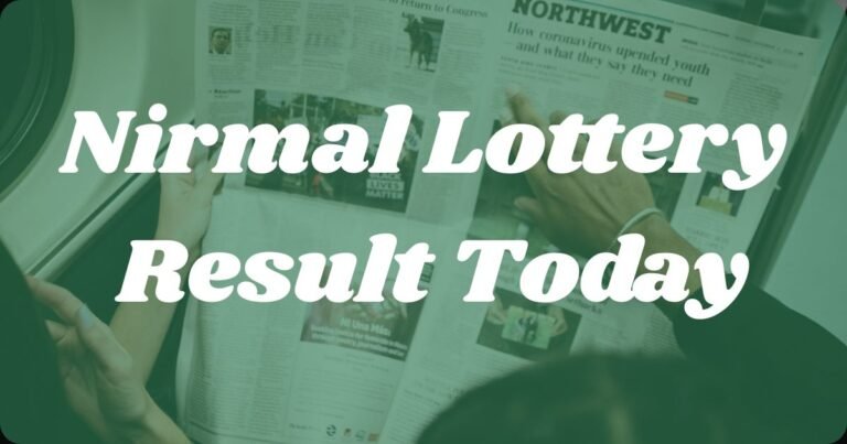 Nirmal Lottery Result Today