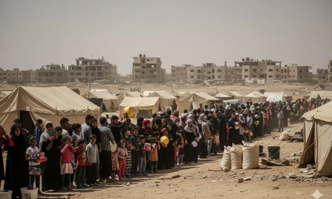 gaza food shortage humanitarian crisis 2025