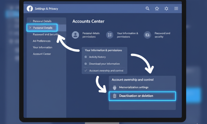 Deactivation on Desktop