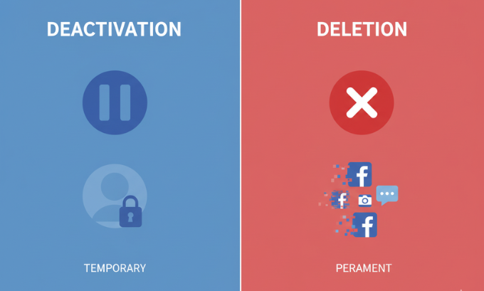 difference between deactivation and deletion