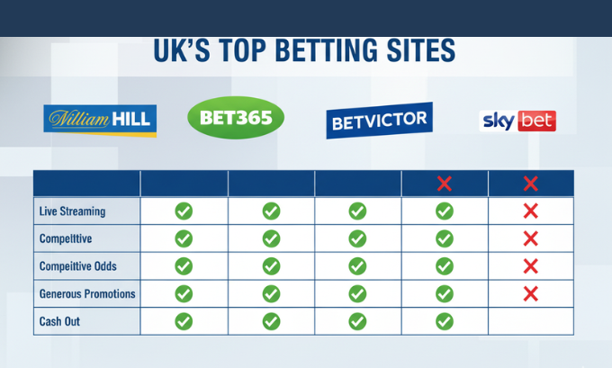Top UK Betting Sites for 2025 at a Glance
